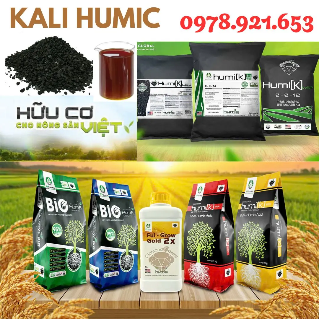 KALI HUMIC, ĐẠM CÁ, RONG BIỂN, PHÂN HỮU CƠ HUMIC